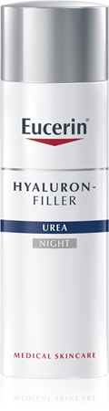 Eucerin Hyaluron-Filler Urea naktinis kremas nuo raukšlių labai sausai odai
