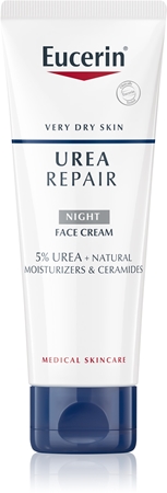 Eucerin UreaRepair Night Cream creme de noite para rosto, pescoço e decote