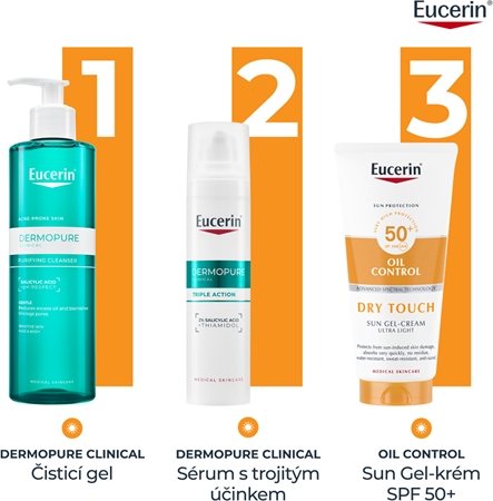 Eucerin Sun Oil Control krémový gel na opalování SPF 50+