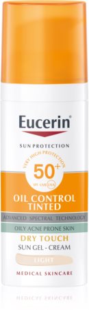 Eucerin Sun Oil Control Tinted kremowy żel do opalania SPF 50+