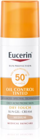 Eucerin Sun Oil Control Tinted kremowy żel do opalania SPF 50+