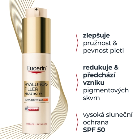 Eucerin Hyaluron-Filler + Elasticity lehký denní krém SPF 50