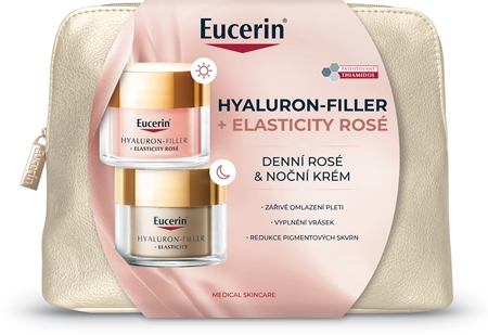 Eucerin Hyaluron-Filler + Elasticity Rosé vánoční dárková sada vyplňující vrásky