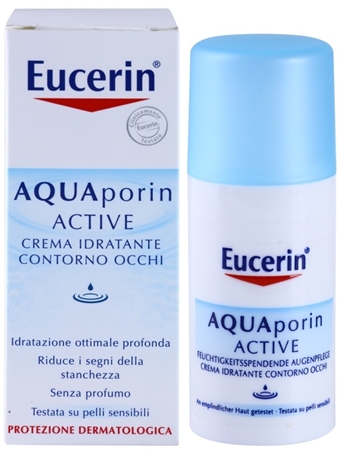 Eucerin Aquaporin Active feuchtigkeitsspendende Augencreme gegen Schwellungen und Augenringe