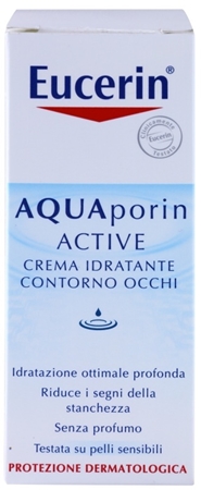 Eucerin Aquaporin Active feuchtigkeitsspendende Augencreme gegen Schwellungen und Augenringe