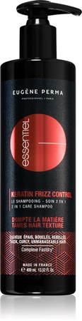 EUGÈNE PERMA Essential Keratin Frizz Control Shampoo for Curly and Wavy Hair
