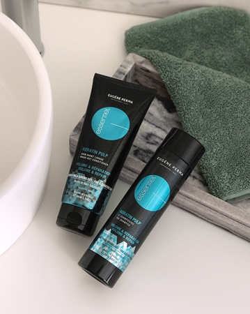 EUGÈNE PERMA Essential Keratin Pulp před-šamponová péče pro jemné a poškozené vlasy