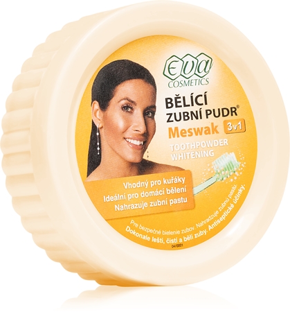 Eva Meswak polvere dentale sbiancante 3 in 1