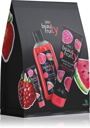 Eva Natura Beauty Fruity Red Fruits σετ δώρου για χέρια και σώμα