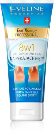 Eveline Cosmetics Foot Therapy krém a megrepedezett sarokbőrre 8 in 1