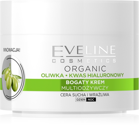 Eveline Cosmetics Green Olive denní i noční hydratační krém s protivráskovým účinkem s výtažkem z oliv