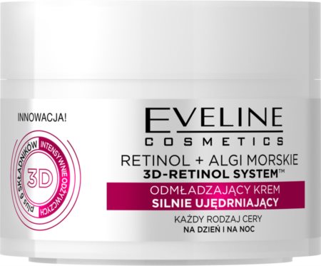 Eveline Cosmetics Retinol + Sea Algae creme de suavização e iluminador com retinol