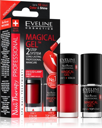 Eveline Cosmetics Nail Therapy Professional gélový lak na nechty bez použitia UV/LED lampy