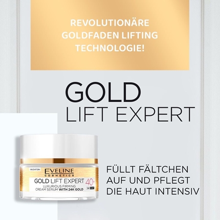 Eveline Cosmetics Gold Lift Expert luxuriöse festigende Creme mit 24 Karat Gold