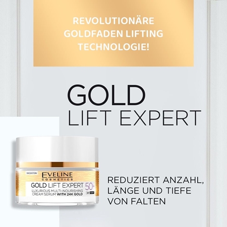 Eveline Cosmetics Gold Lift Expert Anti-Falten-Cremes für den Tag und für die Nacht 50+