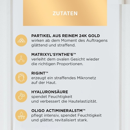 Eveline Cosmetics Gold Lift Expert stärkende Creme mit Goldpuder