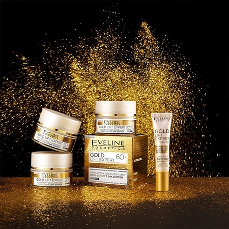 Eveline Cosmetics Gold Lift Expert stärkende Creme mit Goldpuder