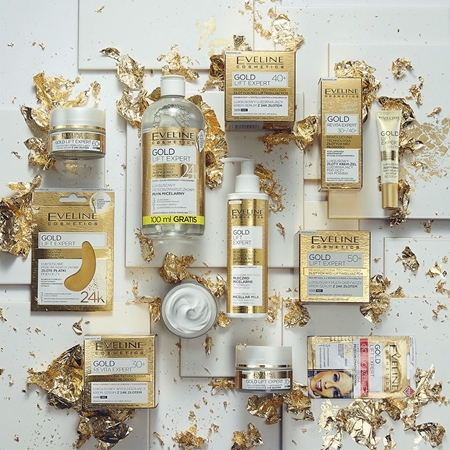 Eveline Cosmetics Gold Lift Expert stärkende Creme mit Goldpuder