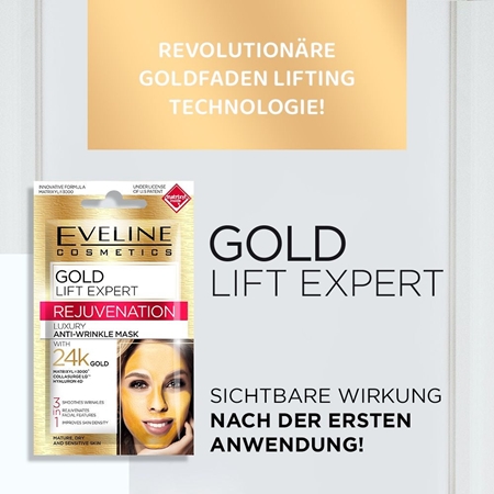 Eveline Cosmetics Gold Lift Expert verjüngende Maske 3in1