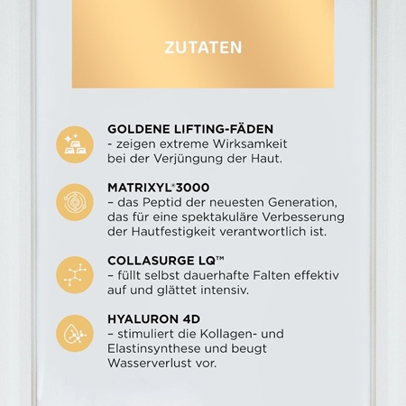 Eveline Cosmetics Gold Lift Expert verjüngende Maske 3in1