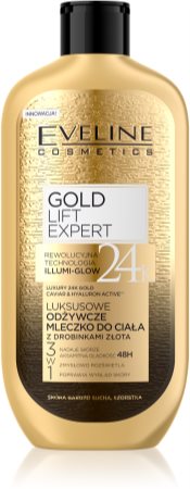 Eveline Cosmetics Gold Lift Expert nährende Körpercrem mit Goldpuder