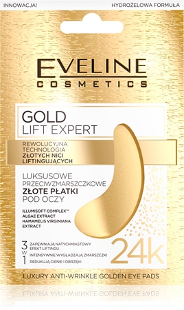 Eveline Cosmetics Gold Lift Expert Maske für die Augen gegen Schwellungen und Augenringe