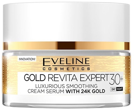 Eveline Cosmetics Gold Revita Expert festigende und glättende Creme mit Goldpuder