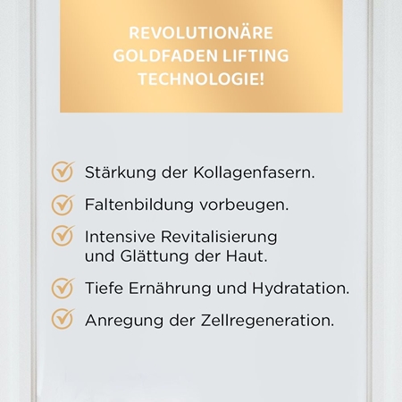 Eveline Cosmetics Gold Revita Expert festigende und glättende Creme mit Goldpuder