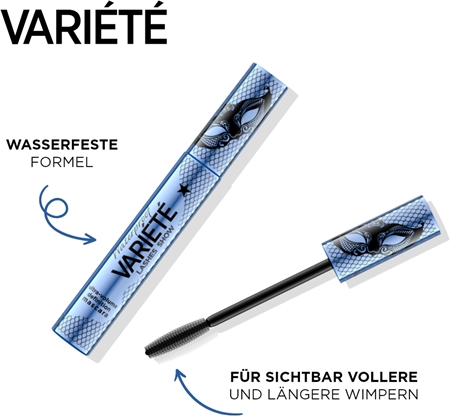 Eveline Cosmetics Variété Lashes Show wasserfester Mascara für dichtere und voluminösere Wimpern