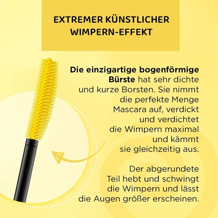 Eveline Cosmetics Extension Volume Mascara mit Push-Up Effekt
