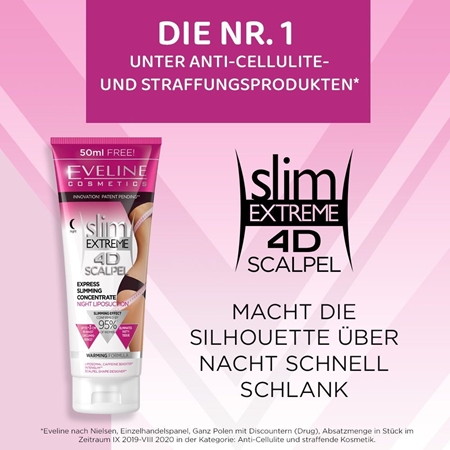 Eveline Cosmetics Slim Extreme 4D Scalpel superkonzentriertes Serum für die Nacht mit wärmender Wirkung