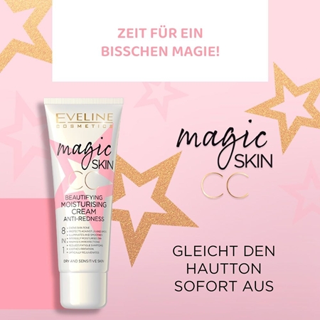 Eveline Cosmetics Magic Skin CC Creme gegen Rötungen mit feuchtigkeitsspendender Wirkung