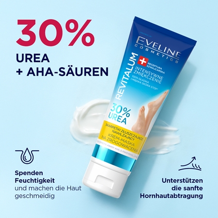 Eveline Cosmetics Revitalum Hornhautcreme zum Aufweichen von Fersen und Fußsohlen mit glättender Wirkung