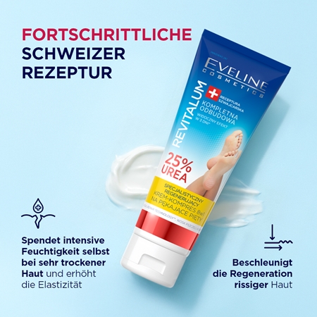 Eveline Cosmetics Revitalum Hornhautcreme zum Aufweichen von Fersen und Fußsohlen