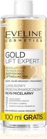 Eveline Cosmetics Gold Lift Expert agua micelar limpiadora para pieles maduras