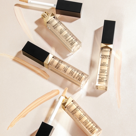 Eveline Cosmetics Wonder Match kremasti prekrivni korektor 24 ur