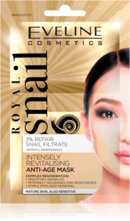 Eveline Cosmetics Royal Snail revitalisierende Gesichtsmaske mit Verjüngungs-Effekt