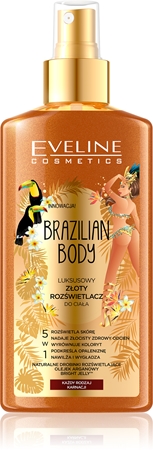Eveline Cosmetics Brazilian Body spray corporal hidratante brilhante