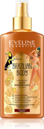 Eveline Cosmetics Brazilian Body drėkinamasis kūno purškiklis blizgus