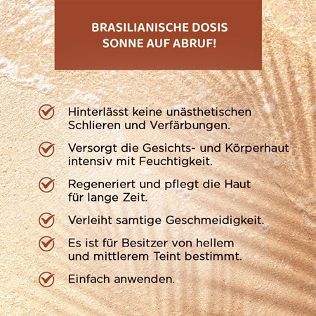 Eveline Cosmetics Brazilian Body Selbstbräunendes Bronzing-Spray für ein natürliches Aussehen