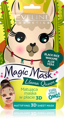 Eveline Cosmetics Magic Mask Lama Queen spray corporal com toranja e hortelã 3D
