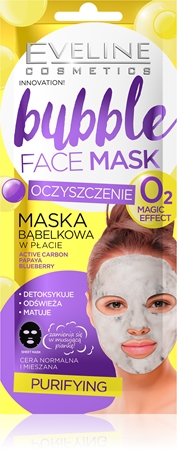 Eveline Cosmetics Bubble Mask masque tissu purifiant