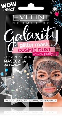 Eveline Cosmetics Galaxity Glitter Mask maska za čišćenje sa šljokicama