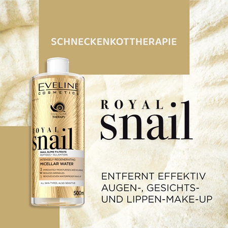Eveline Cosmetics Royal Snail Mizellenwasser mit regenerierender Wirkung