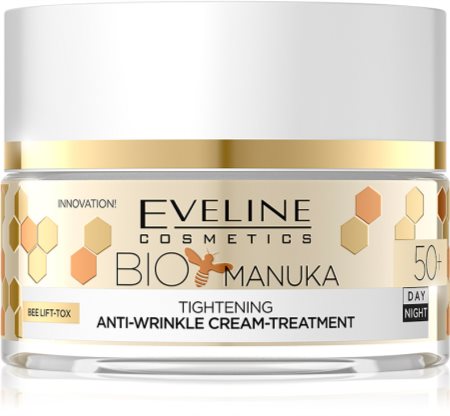 Eveline Cosmetics Bio Manuka festigende und glättende Creme  50+