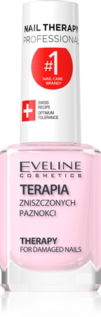 Eveline Cosmetics Nail Therapy Professional fortifying nail varnish for brittle and damaged nails with keratin
