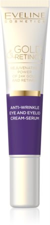 Eveline Cosmetics Gold & Retinol sérum cremoso contra as rugas da área dos olhos