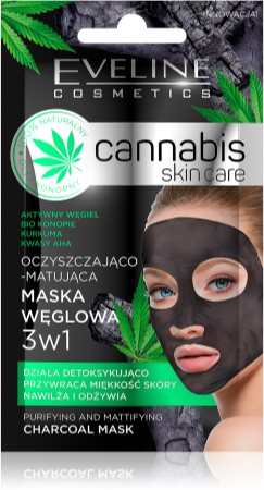 Eveline Cosmetics Cannabis máscara facial de argila para limpeza