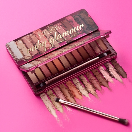 Eveline Cosmetics Ruby Glamour palette de fards à paupières