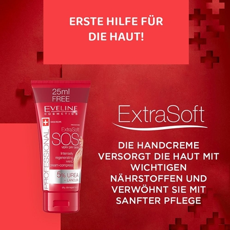 Eveline Cosmetics Extra Soft SOS Handcreme für trockene und beanspruchte Haut